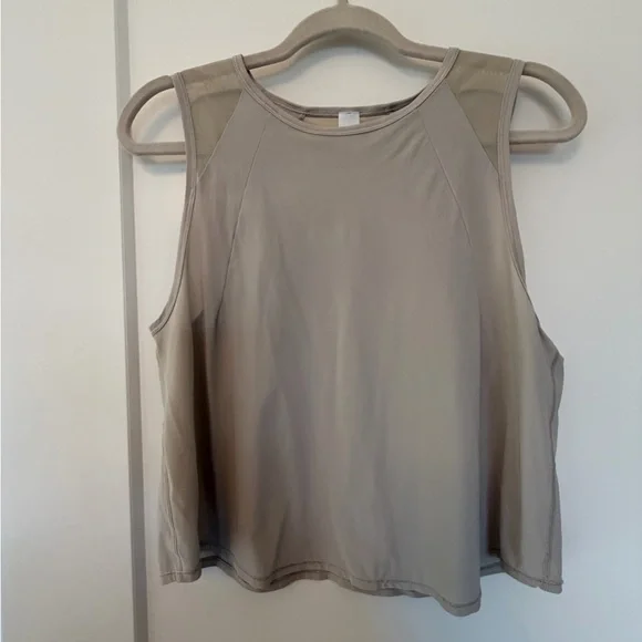 lululemon athletica Sculpt Cropped Top, Mohave Tan - Picture 2 of 5